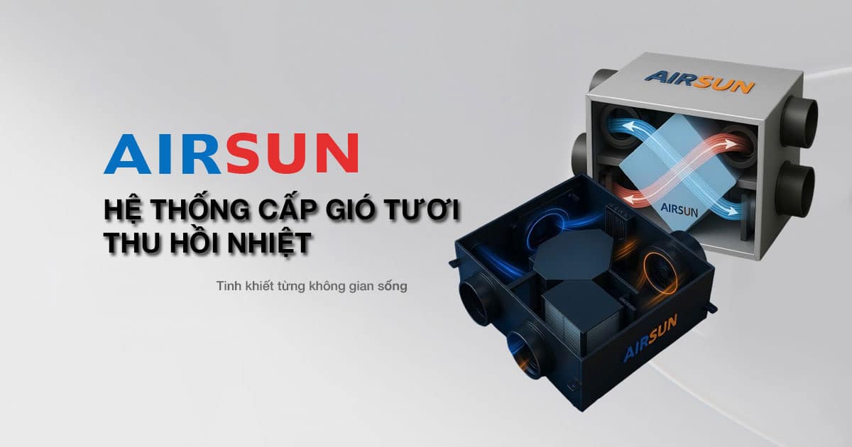 Hệ thống cấp gió tươi thu hồi nhiệt