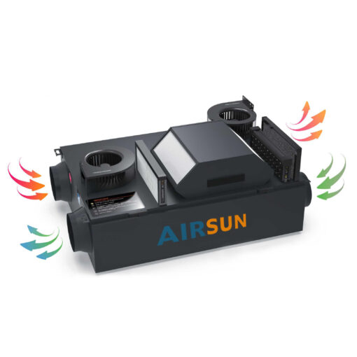 Hệ thống cấp khí tươi AIRSUN 2 lớp AS-ERV-150-GLB