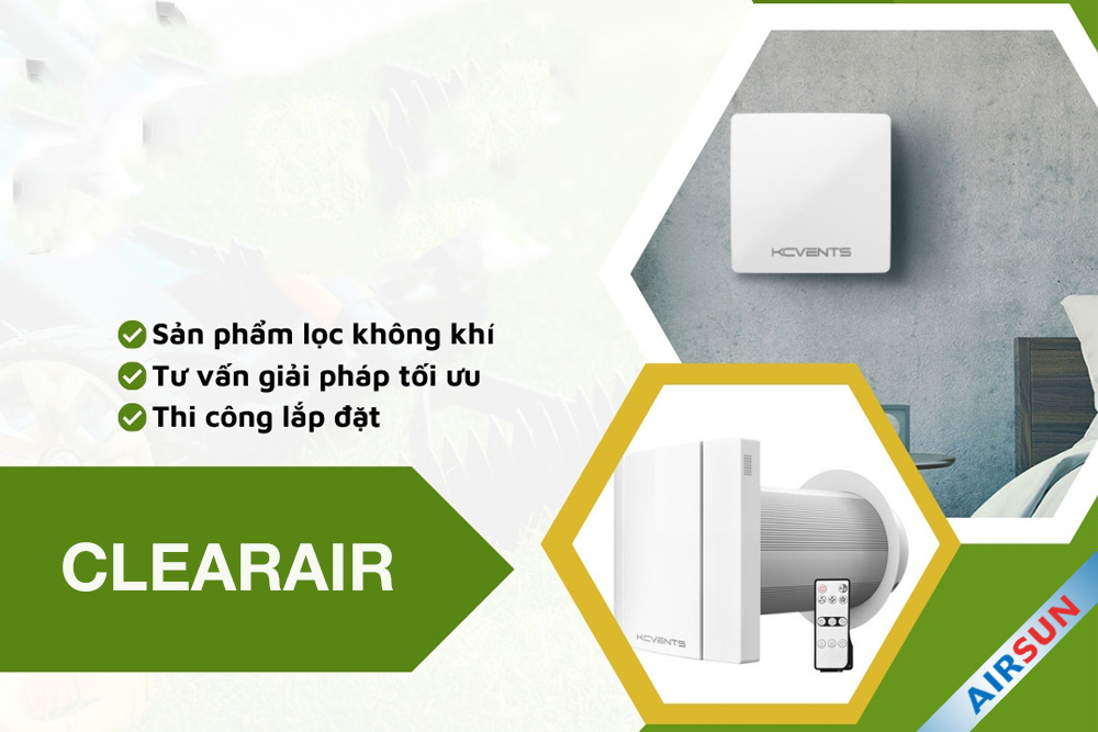 Máy cấp khí tươi CleanAir CT501-WF gắn tường CleanAir VT501 WF