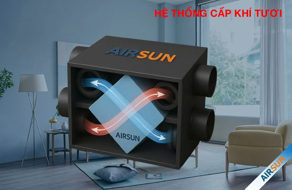Thiết bị cấp khí tươi ERV AirSun