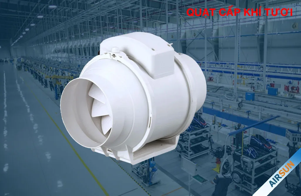 Thiết bị cấp khí tươi quạt thông gió