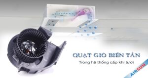 Động cơ quạt máy cấp khí tươi