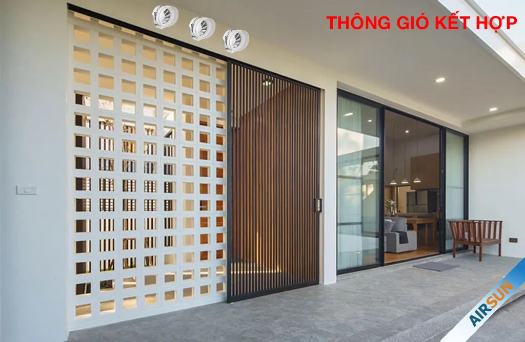 Phương pháp cấp gió tươi thông gió kết hợp