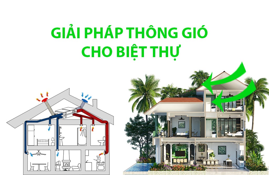 Thông gió giúp gian nhà được lưu thông không khí