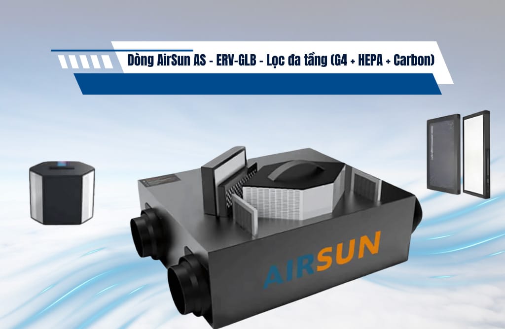 Dòng máy cấp khí tươi AirSun AS-ERV-GLB