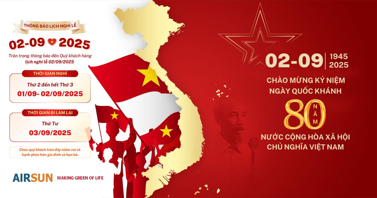 Thông báo nghỉ lễ quốc khánh