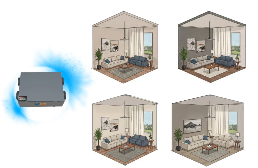 Những lý do phòng khách cần cấp khí tươi