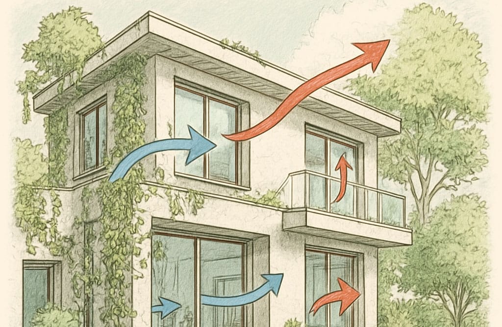 Phương pháp thông gió tự nhiên biệt thự