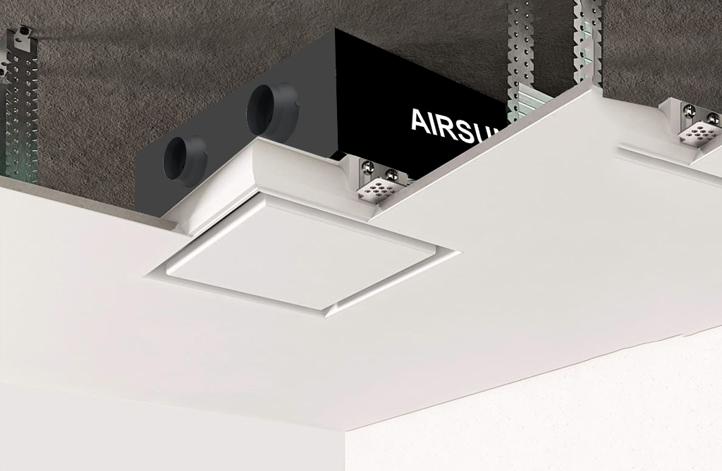 Máy cấp khí tươi lắp đặt âm trần