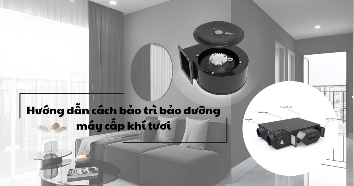 Hướng dẫn bảo trì bảo dưỡng máy cấp khí tươi hiệu quả