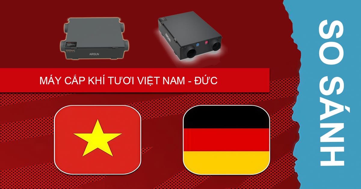 Máy cấp khí tươi Việt và Đức loại nào tốt hơn?