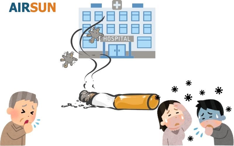 Mùi thuốc lá ảnh hưởng đến những người xung quanh