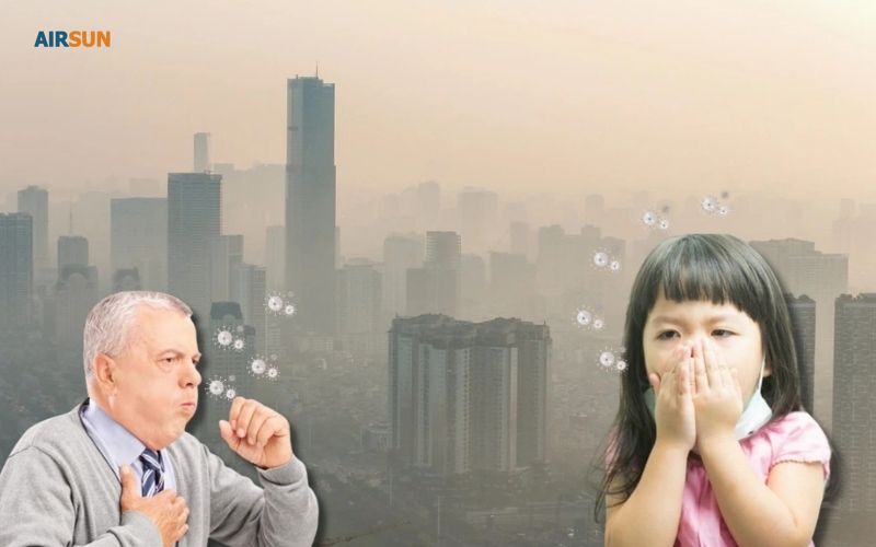 Khí độc gây nhiều bệnh hô hấp cho người già, trẻ em
