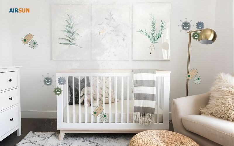 Phòng kín dễ sinh sôi vi khuẩn, nấm mốc 