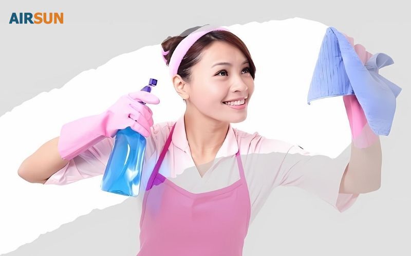 Nhà cửa thường xuyên sạch sẽ 