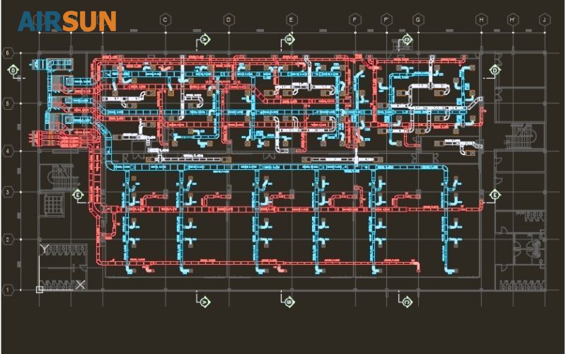 Ống dẫn gió cấp khí tươi về nhiều khu vực