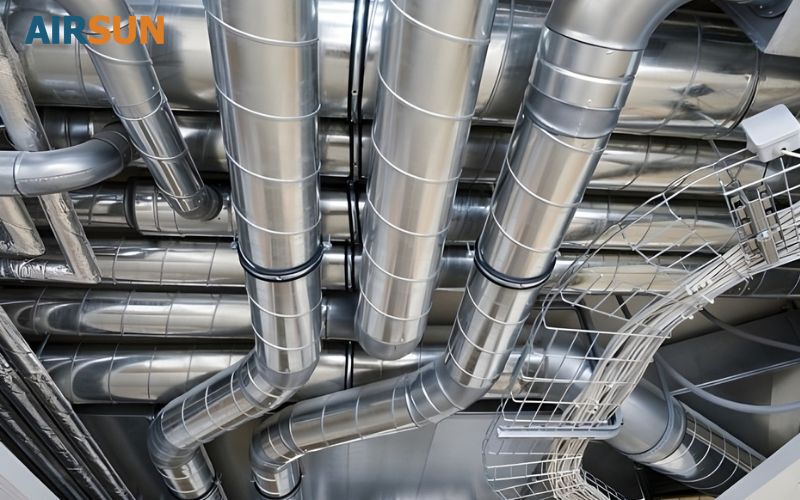 Ống gió tròn được sử dụng nhiều