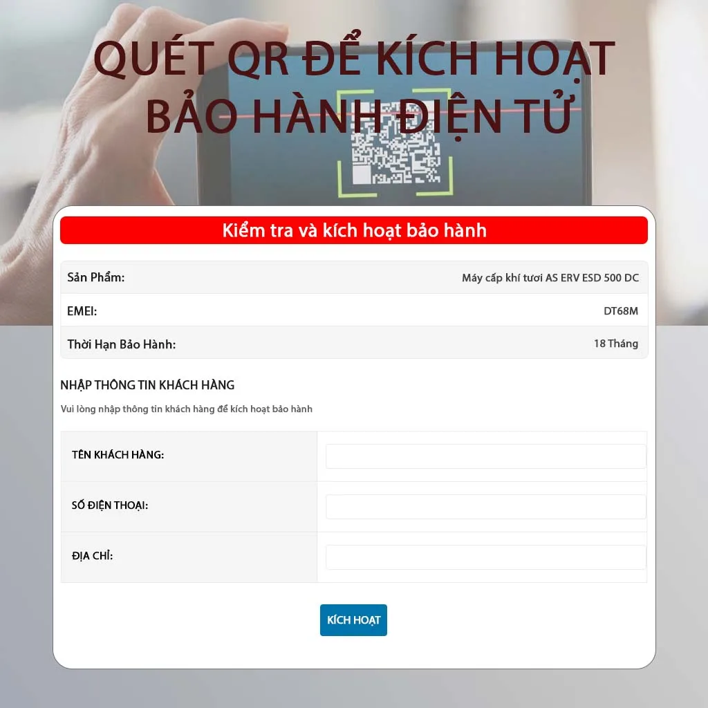 Máy cấp khí tươi AS-ERV-GLB-500 - Ảnh 3