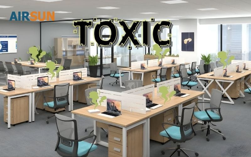 Khí độc tích tụ lại ảnh hưởng sức khoẻ nhân viên