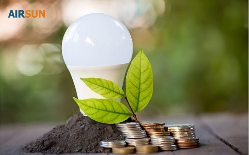 Cho phí vận hành cấp khí tươi văn phòng chủ yếu đến từ điện năng