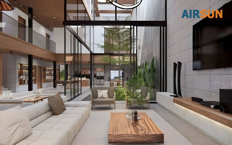 Không gian biệt thự lớn cần cấp nhiều khí