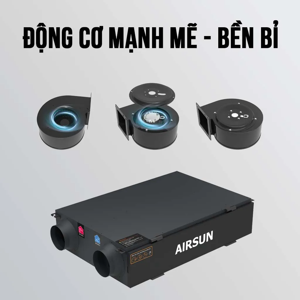 Máy cấp khí tươi AS-ERV-GLB-500 - Ảnh 7