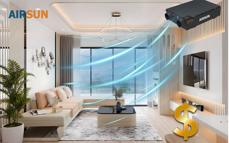 Giá cấp khí tươi căn hộ tuỳ vào máy chọn