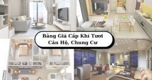 Giá cấp khí tươi căn hộ, chung cư. Lắp đặt hết bao nhiêu?