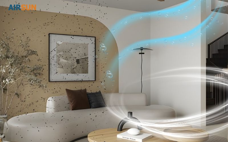 Nhà có bám nhiều bụi khi dùng máy không