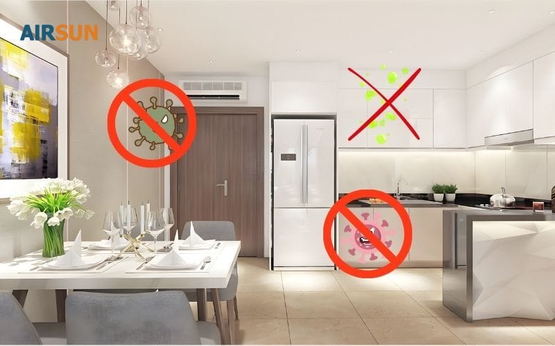 Ngăn chặn khí độc, mùi hôi bám vào nhà