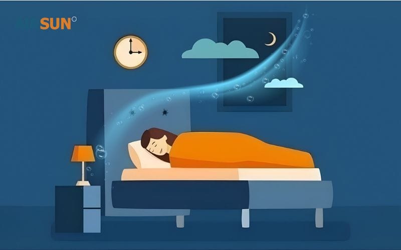 Giấc ngủ được thoải mái, tinh thần thư giãn