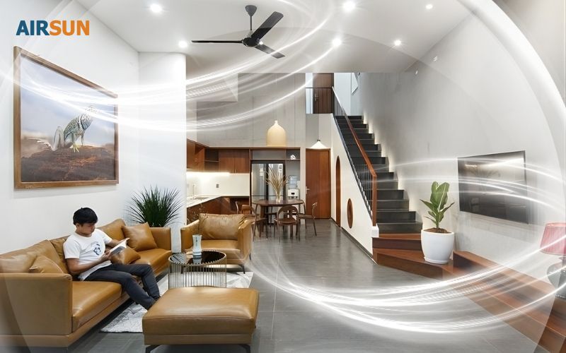 Không khí trong nhà thông thoáng, dễ thở