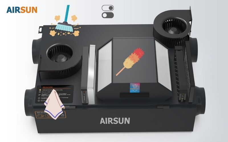 Vệ sinh, bảo dưỡng để đạt đủ lợi ích cấp khí tươi nhà phố