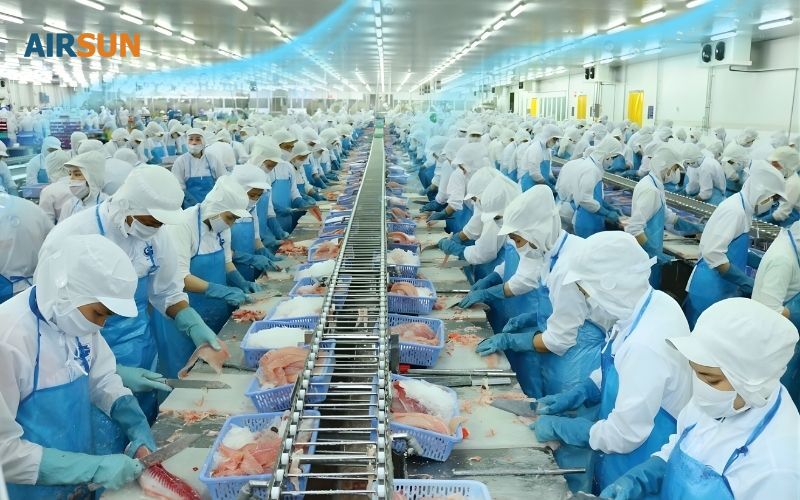 Doanh nghiệp nhận được lợi ích cấp khí tươi nhà xưởng về hiệu quả sản xuất