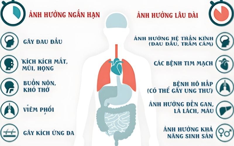 VOC gây vấn đề ô nhiễm không chỉ trước mắt