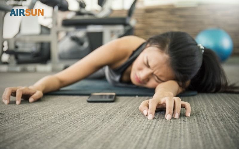 Ngất xỉu khi tập luyện quá sức