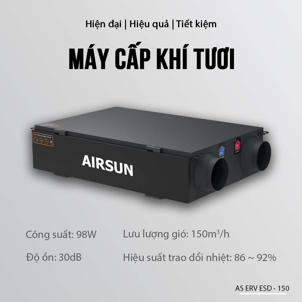 Máy cấp khí tươi AS-ERV-ESD-150 - Ảnh 10