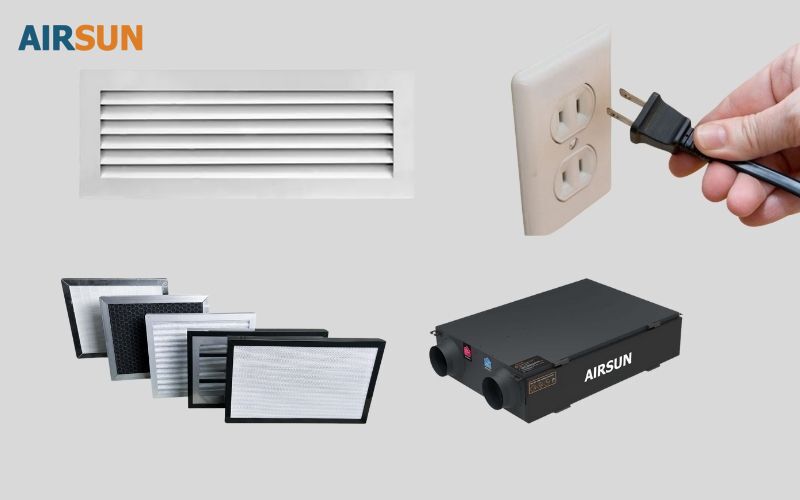 Các bước vệ sinh máy cấp khí tươi