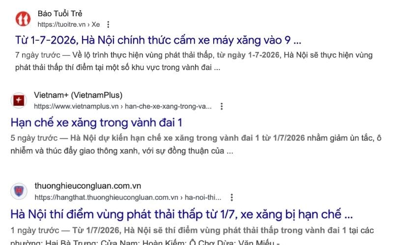 Giảm thiểu sử dụng xe xăng hạn chế khí độc