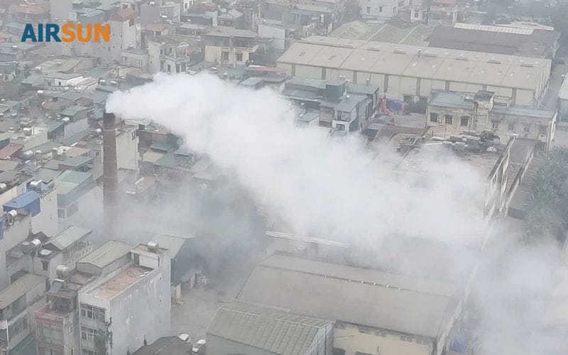 Khí thải nhà máy ngay trong thành phố