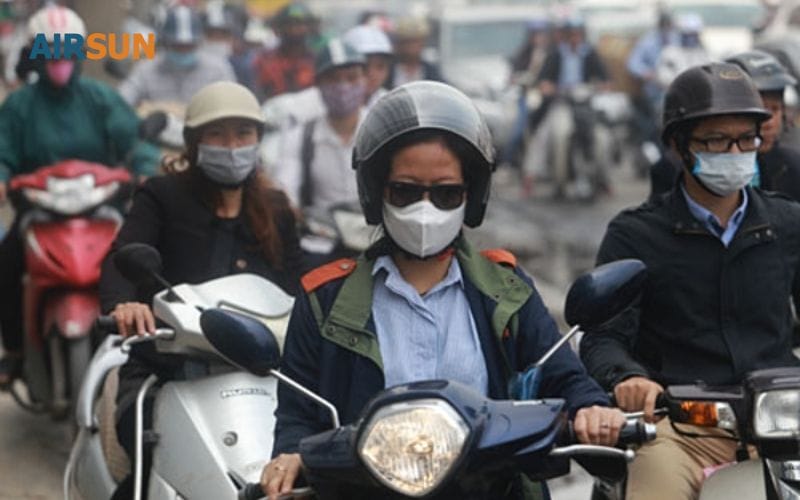 Khẩu trang thường không ngăn chặn được ô nhiễm