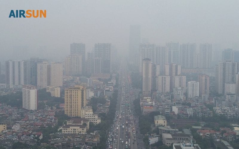 Các toà nhà cao tầng gần như biến mất