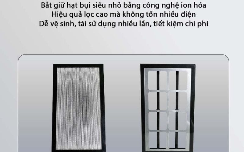 AirSun sử dụng lớp lọc tĩnh điện